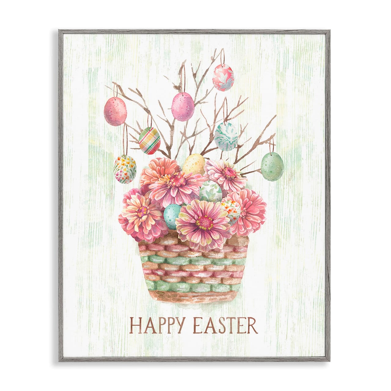 Stupell Industries Happy Easter Bouquet Framed Giclee Art